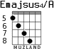 Emajsus4/A для гитары - вариант 6