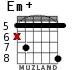 Em+ для гитары - вариант 5