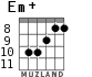 Em+ для гитары - вариант 7