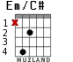 Em/C# для гитары