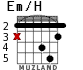 Em/H для гитары - вариант 2
