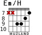 Em/H для гитары - вариант 5