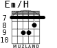 Em/H для гитары - вариант 6