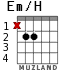 Em/H для гитары - вариант 1