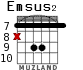 Emsus2 для гитары - вариант 3