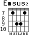 Emsus2 для гитары - вариант 4