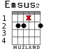 Emsus2 для гитары - вариант 1