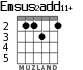 Emsus2add11+ для гитары - вариант 3