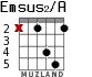Emsus2/A для гитары - вариант 2
