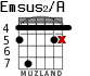 Emsus2/A для гитары - вариант 3