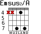Emsus2/A для гитары - вариант 6