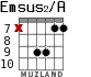 Emsus2/A для гитары - вариант 7