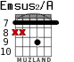 Emsus2/A для гитары - вариант 8