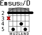 Emsus2/D для гитары - вариант 2