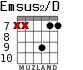 Emsus2/D для гитары - вариант 7