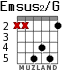 Emsus2/G для гитары - вариант 2