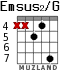 Emsus2/G для гитары - вариант 3
