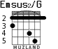 Emsus2/G для гитары