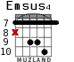 Emsus4 для гитары - вариант 3