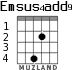 Emsus4add9 для гитары - вариант 2
