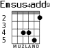 Emsus4add9 для гитары - вариант 3