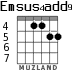Emsus4add9 для гитары - вариант 4