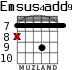 Emsus4add9 для гитары - вариант 5