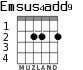 Emsus4add9 для гитары