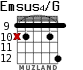 Emsus4/G для гитары - вариант 5