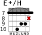 E+/H для гитары - вариант 5