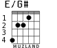 E/G# для гитары - вариант 1
