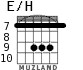 E/H для гитары - вариант 3