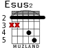 Esus2 для гитары - вариант 2