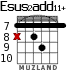 Esus2add11+ для гитары - вариант 6