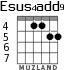 Esus4add9 для гитары - вариант 4