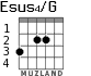 Esus4/G для гитары - вариант 1