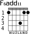 F6add11 для гитары - вариант 1