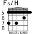 F6/H для гитары - вариант 5