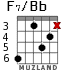 F7/Bb для гитары - вариант 2