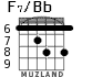 F7/Bb для гитары - вариант 3