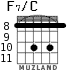 F7/C для гитары - вариант 5