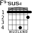 F9-sus4 для гитары - вариант 1