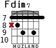 Fdim7 для гитары - вариант 5