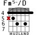 Fm5-/D для гитары - вариант 2