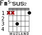 Fm5-sus2 для гитары - вариант 2