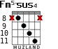 Fm5-sus4 для гитары - вариант 6