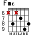 Fm6 для гитары - вариант 4