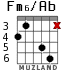 Fm6/Ab для гитары - вариант 2