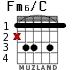 Fm6/C для гитары - вариант 2