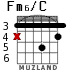 Fm6/C для гитары - вариант 3